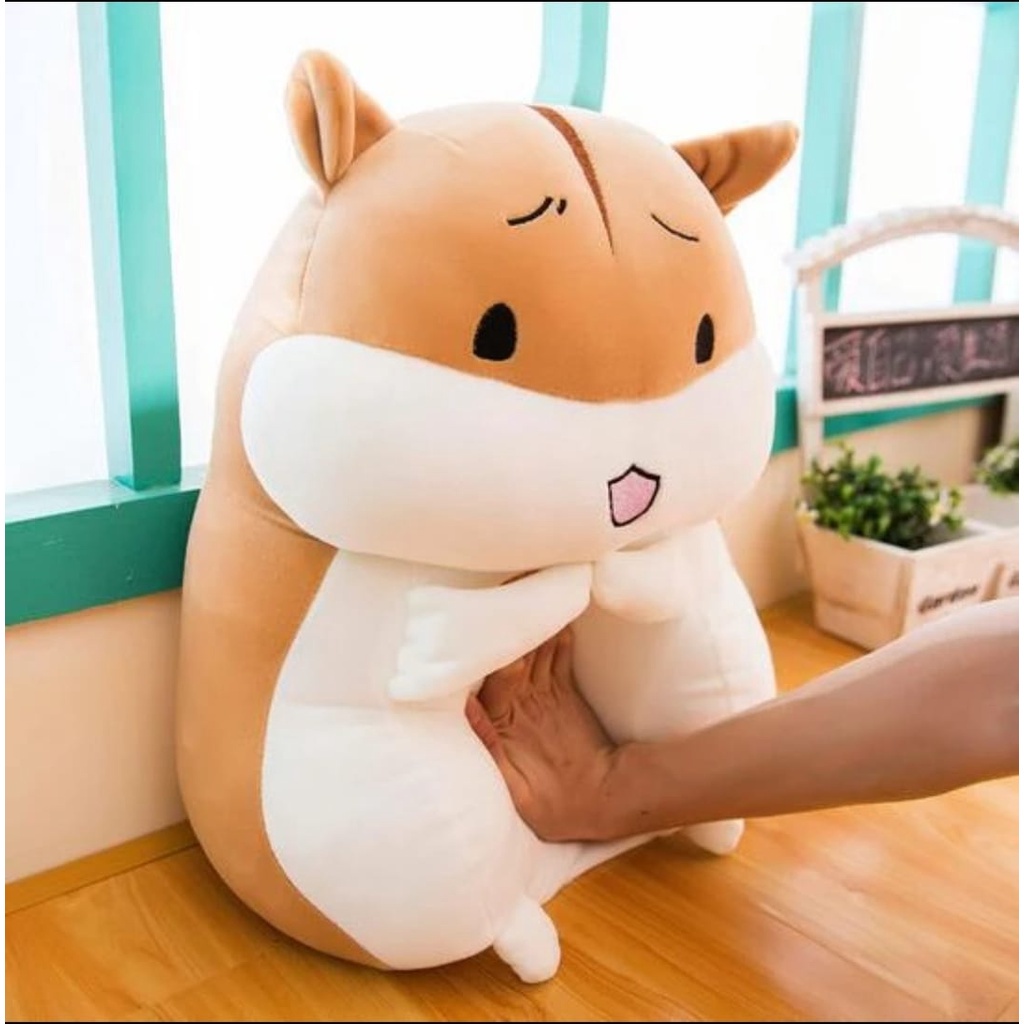 Boneka Animal Hamster coklat / Maianan anak lucu dan lembut/murah 35 cm