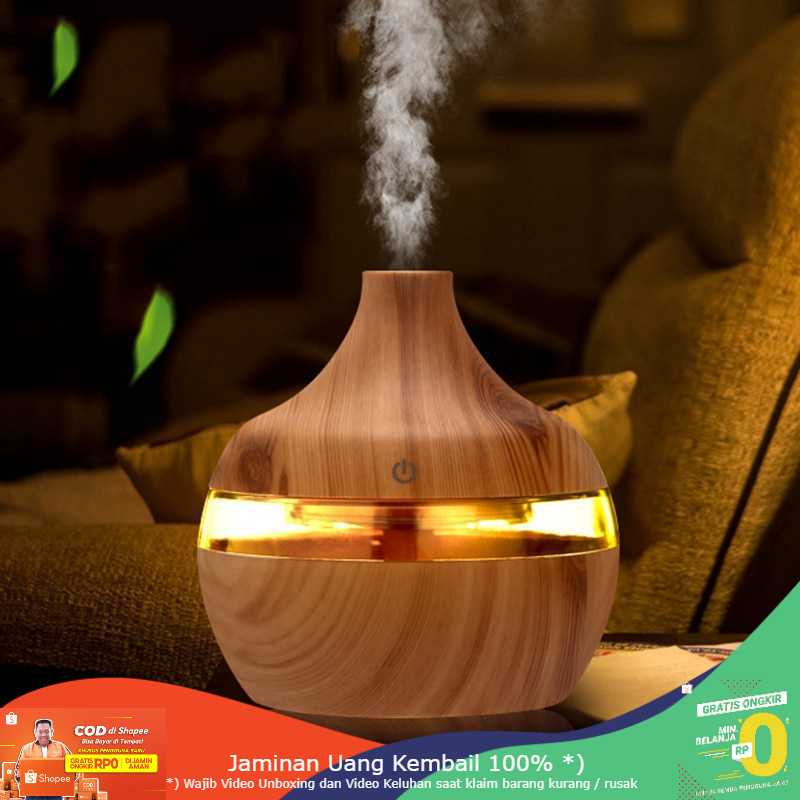 (BISA COD) RVOSTR  Air Humidifier Ultrasonic Aromatherapy 300ml - Humi KJR-J003