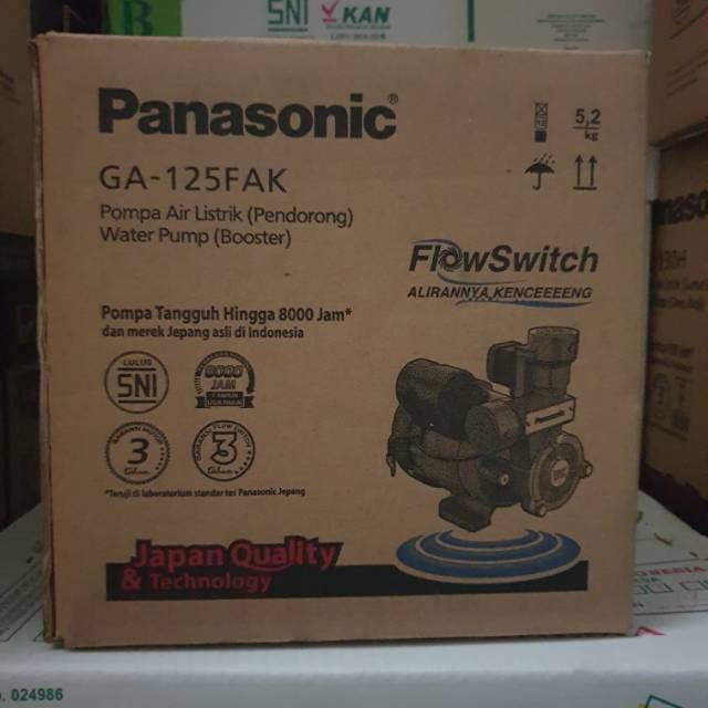 Pompa air Booster Panasonic GA 125 FAK