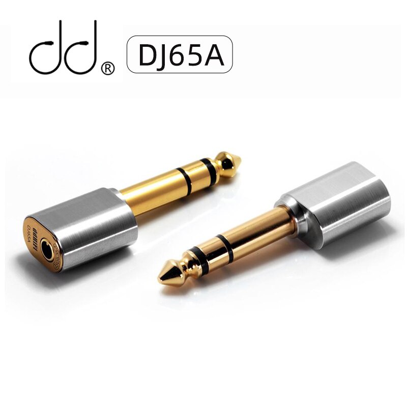 DD ddHiFi DJ65A 6.35mm Male to 3.5mm Female Audio Adapter for Desktop Amplifier Devices with 6.35mm Output Port