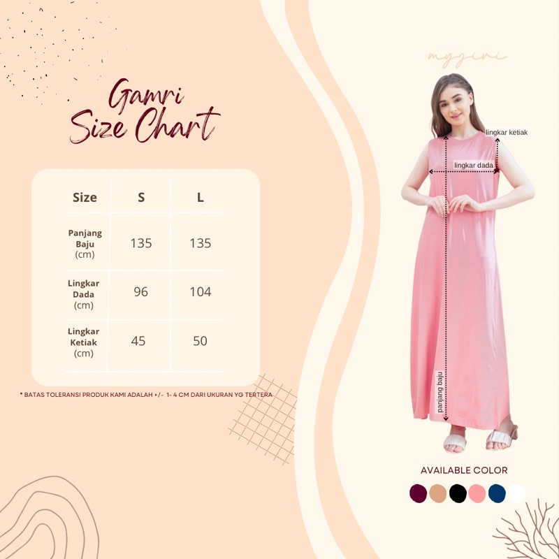 GAMRI INNER DRESS BY MYJIVI