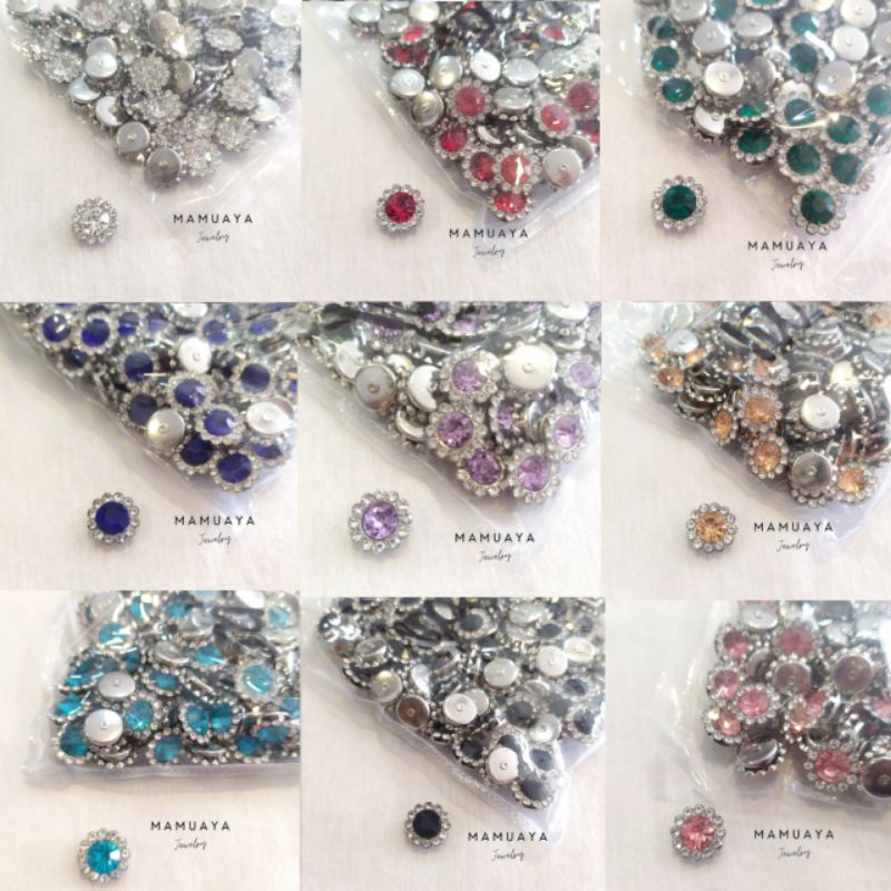 Payet Cristal Cangkang Bunga Matahari / Payet Bunga Cristal / Payet Cangkang / Cristal Bunga / Krist