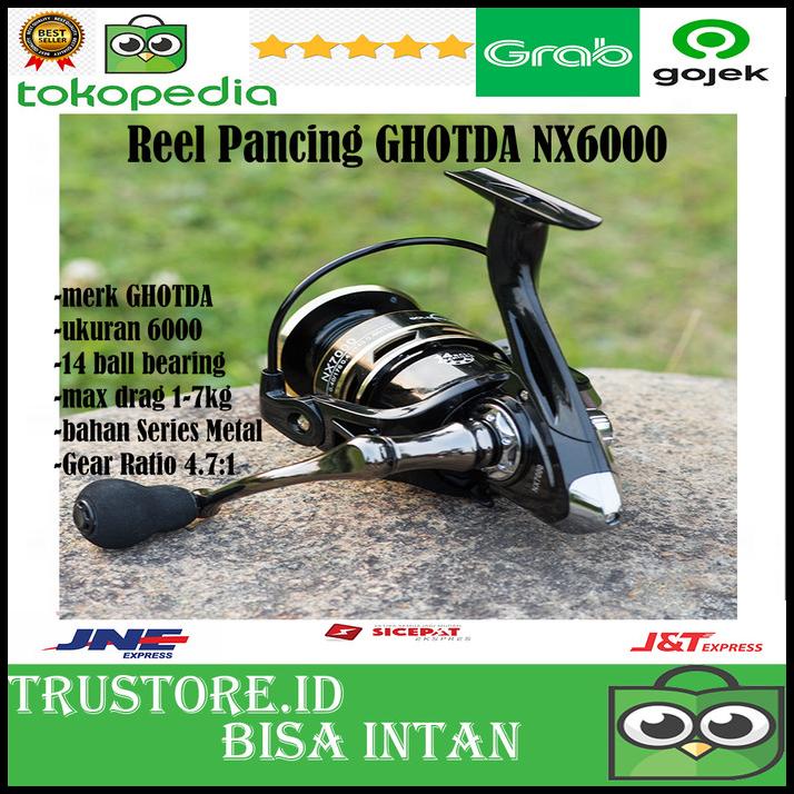 New Reel Pancing Nx6000 Series Metal -Hitam