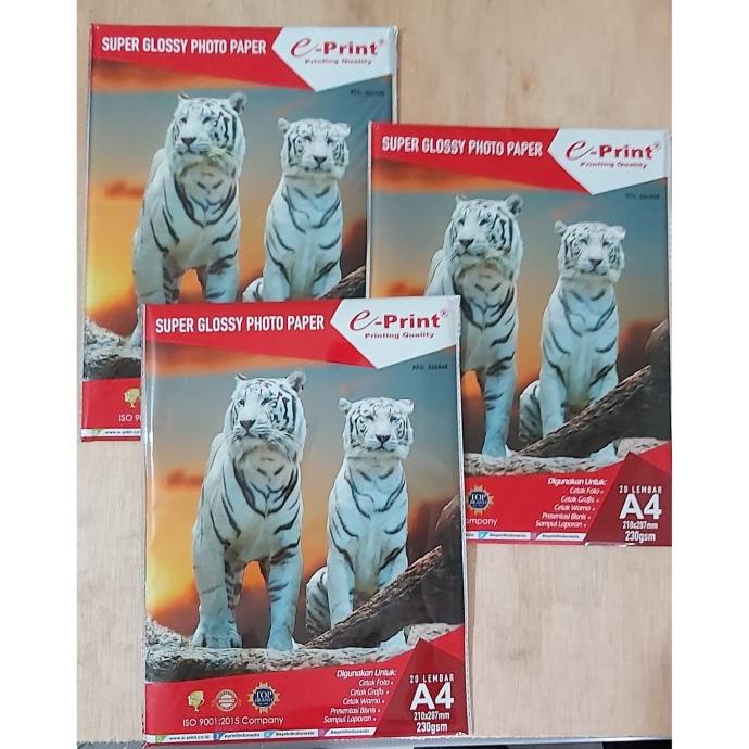 

Promo Awal tahun Kertas Foto Eprint Glossy 230Gsm - A4 Promo Awal tahun