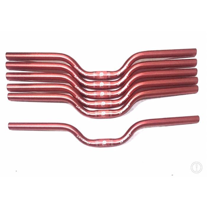 Stang sepeda handlebar litepro Ghost merah 25,4 x 580 mm rise 7 cm mid