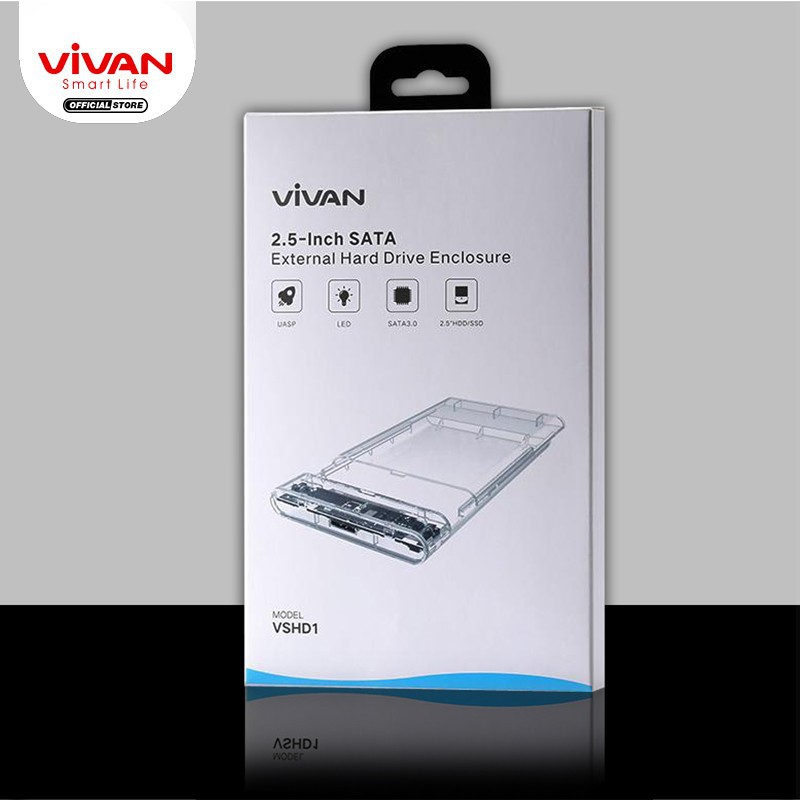 Vivan VSHD1 Enclosure 2.5&quot; SATA HDD External Case USB3.0