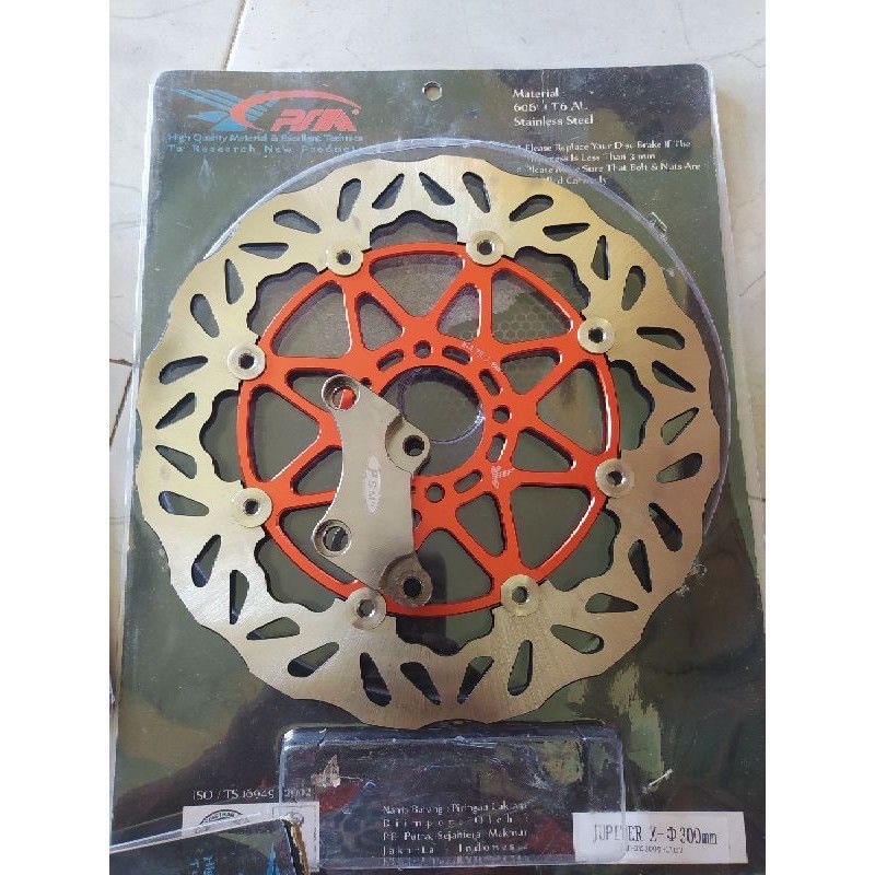 DISC CAKRAM PIRINGAN CAKRAM DEPAN CNC FLOATING PSM 300MM 260MM JUPITER Z F1ZR 125Z VEGA LAMA NOUVO