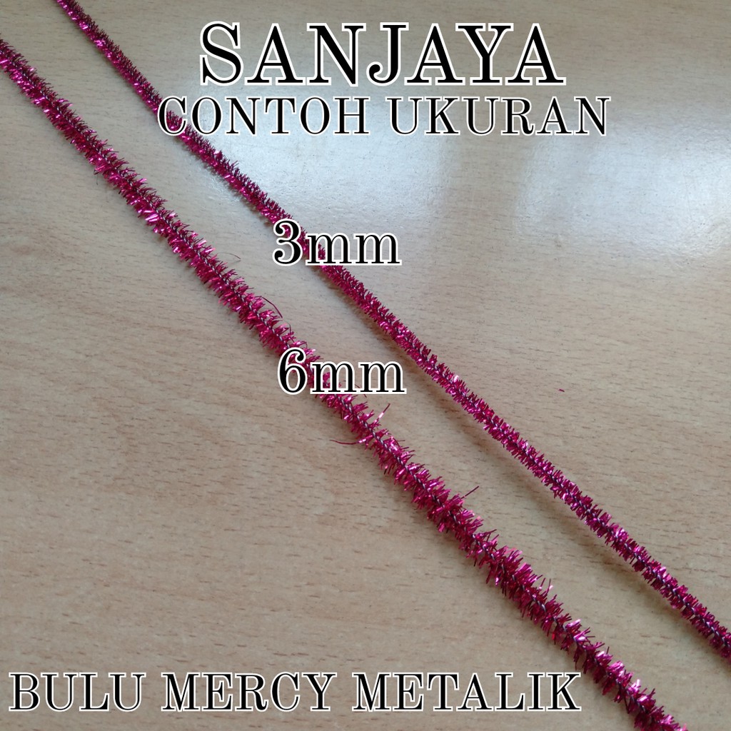 KAWAT BULU / KAWAT BULU MERCY METALIK / PIPE CLEANER / KAWAT KERAJINAN TANGAN WARNA WARNI / MISC BULU MERCY METALIK 6MM