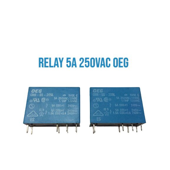 RELAY OEG  5A - 250V 8 PIN