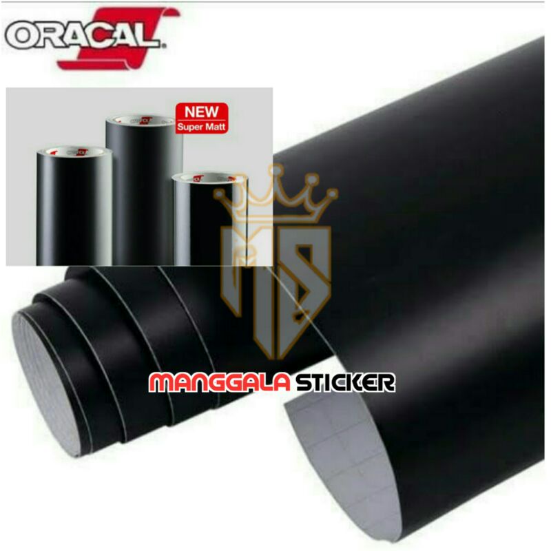 Stiker skotlet hitam oracal 652 stiker hitam doff dan hitam glosy untuk body motor dan mobil