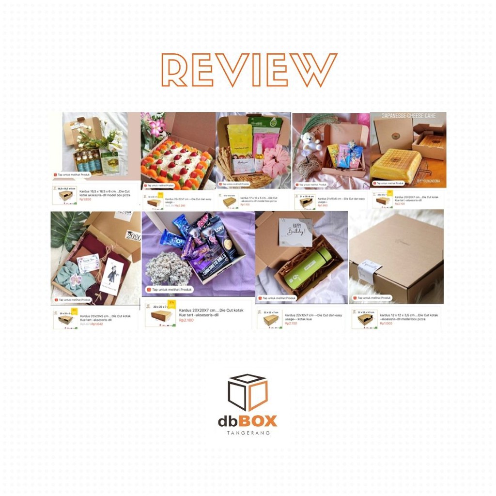 Kardus 20x10x5 cm | Box Die Cut dan Easy Usage | Box Kue Tart | Box Aksesoris-4