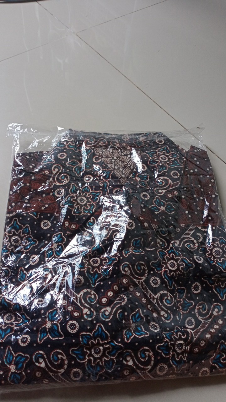 Kemeja Batik Pria Lengan Panjang Size M L Xl Xxl