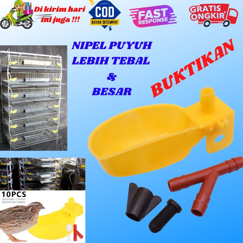 Nipel Nepel Niplle Ayam Puyuh Mangkok P1 Nipple Tempat Minum Puyuh Ayam Otomatis KENBI_123