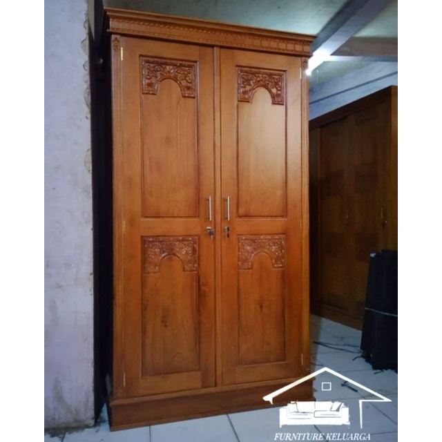 Almari pakaian majapahit / Almari pakaian jati / Almari pakaian minimalis / Almari pakaian ukir jati