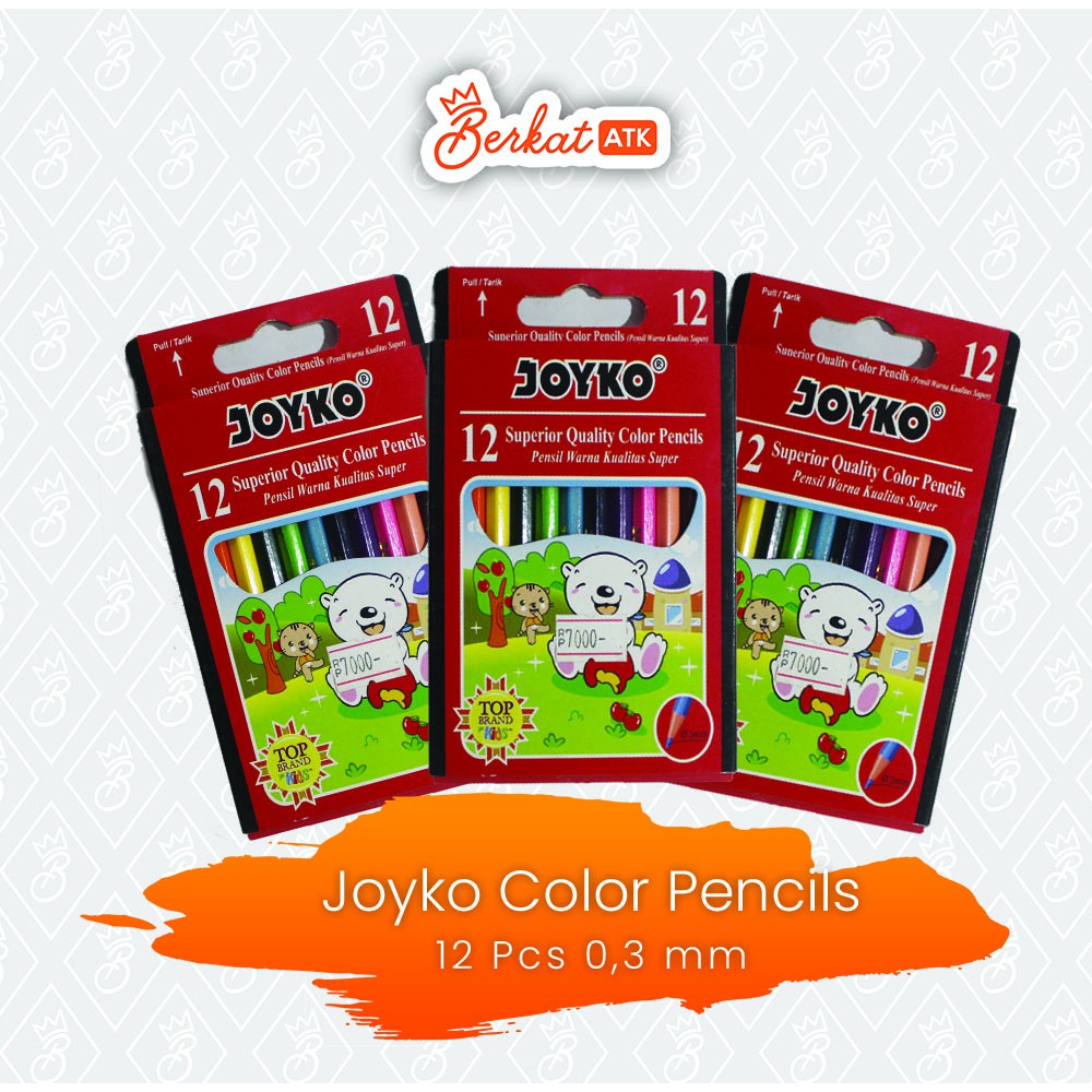 

Color Pencil / Pensil Warna Joyko CP-S12 / 12 Warna