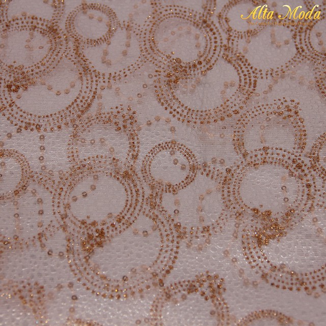 

Alta Moda Kain Tile Bordir Lurex Orange (1M)