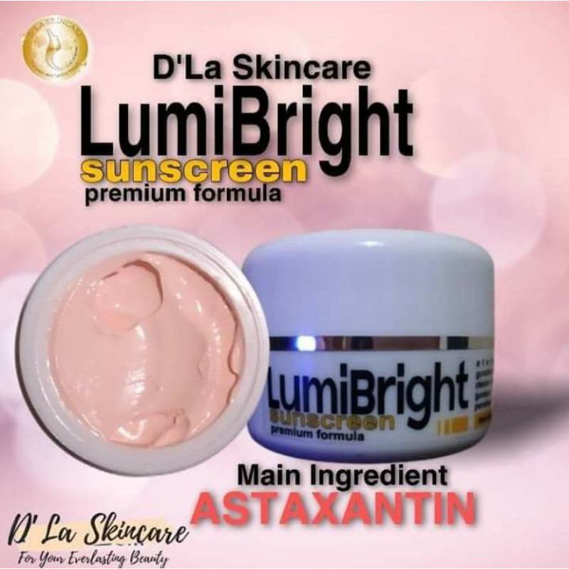 sunscreen lumibright d'la skincare