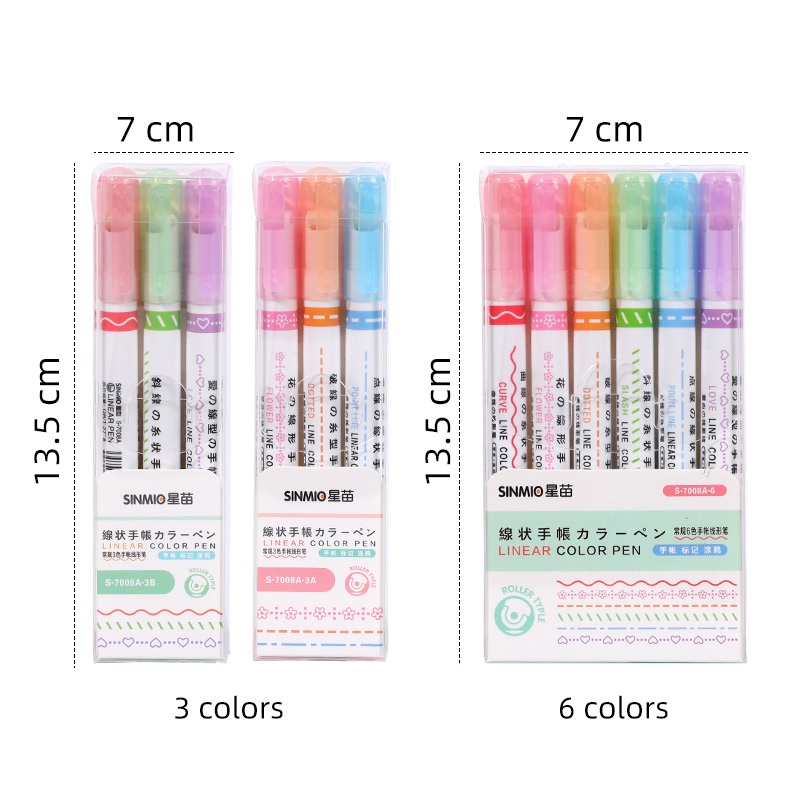 6pcs Pulpen / Bolpoin Warna Warni