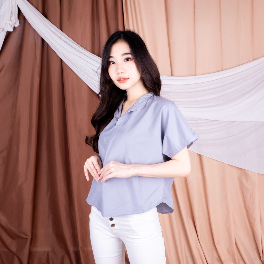 Safro Batwing Top | Atasan Kemeja Wanita Fahion Muslim-6