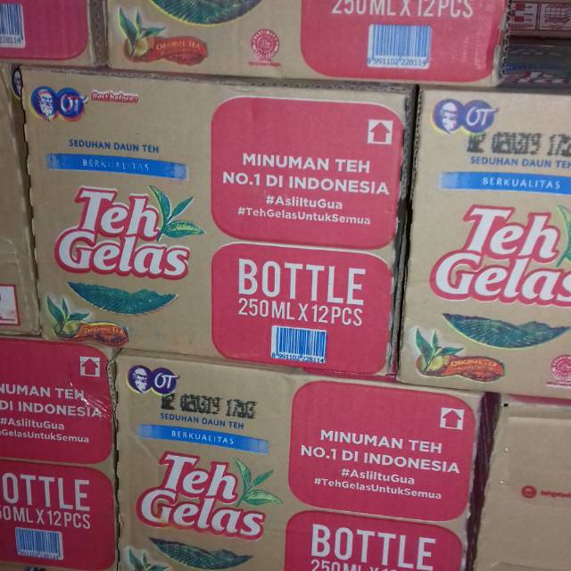 Teh Gelas Botol Kemasan 250ml Shopee Indonesia 0025