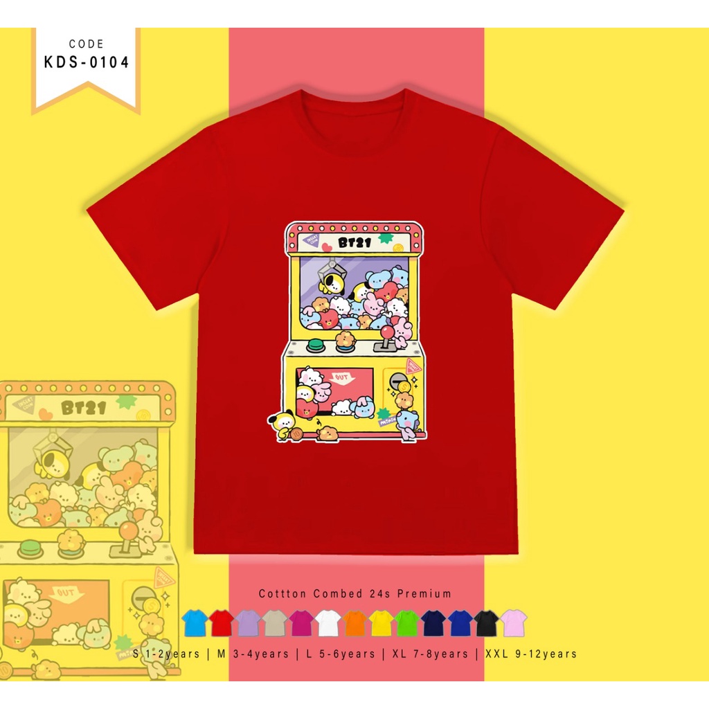 KAOS ANAK-ANAK 1-12TAHUN / T-SHIRT KIDS BT211- CATHCING DOLL / REAL