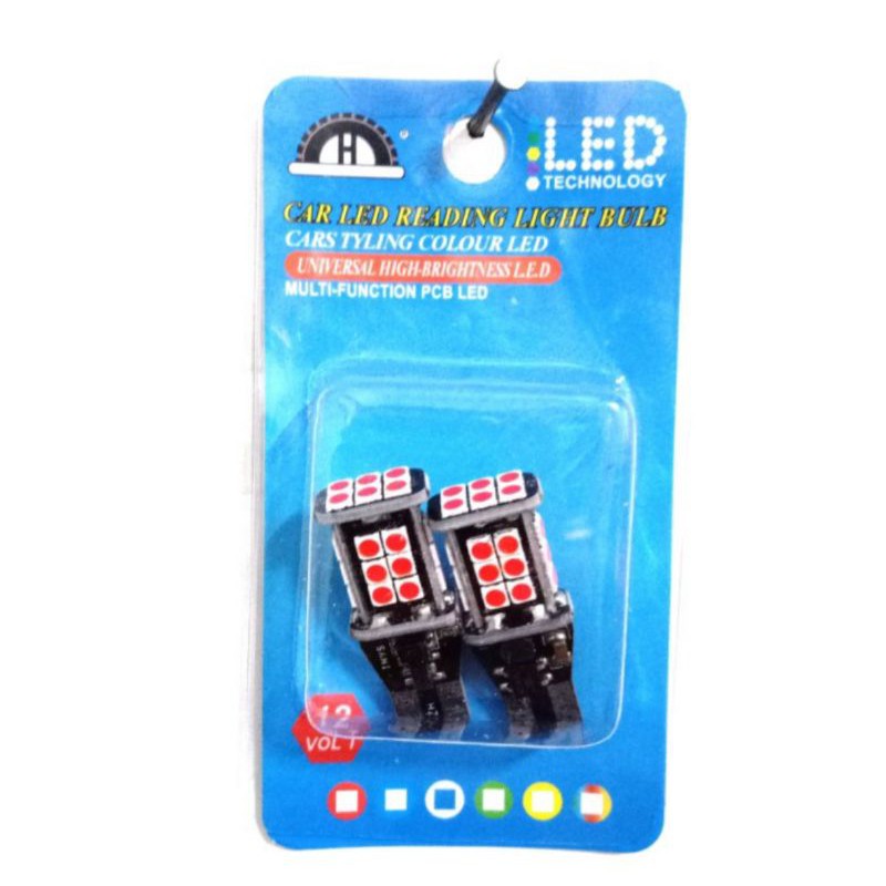 BOHLAM LED MOBIL MOTOR T15 BOHLAM SENJA CABIN 12 VOLT 1 PACK ISI 2 PCS