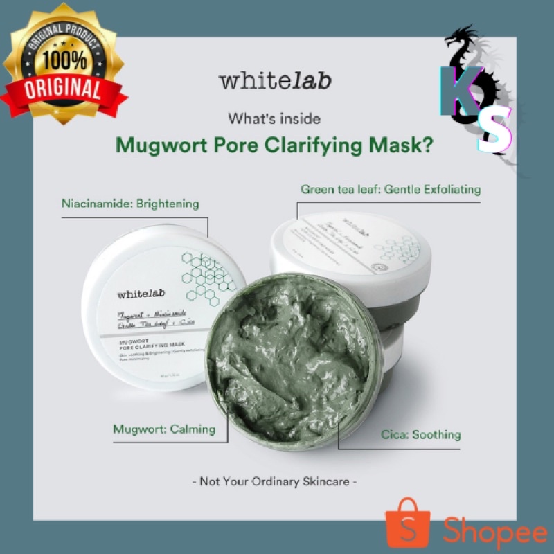 [ORIGINAL RESELLER] Whitelab Mugwort Pore Clarifying Mask