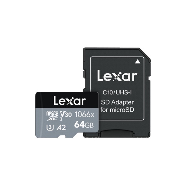 Lexar Professional 1066x MicroSDXC 64GB Class 10 UHS-I 160MB/s