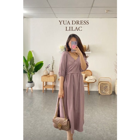CLARYN THE LABEL YUA DRESS LILAC