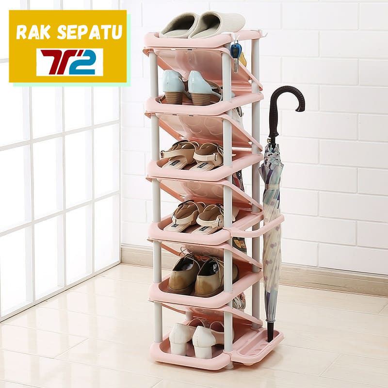 Jual Rak Sepatu Tingkat Susun Zigzag Shopee Indonesia