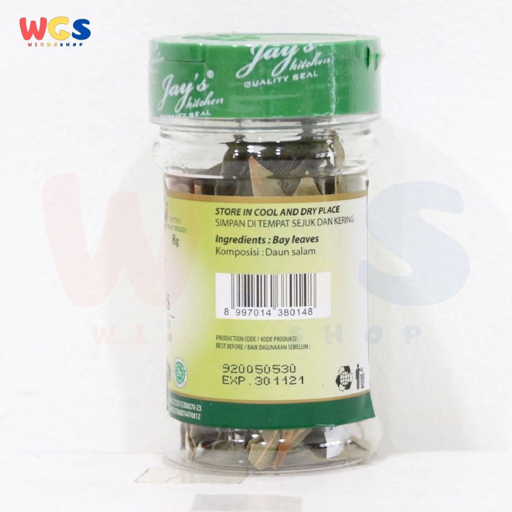 Jay's Kitchen Jays Bay Leaves 8g - Daun Salam Herbal