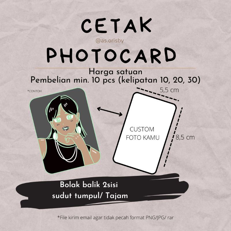 Jual CETAK PHOTOCARD | Shopee Indonesia