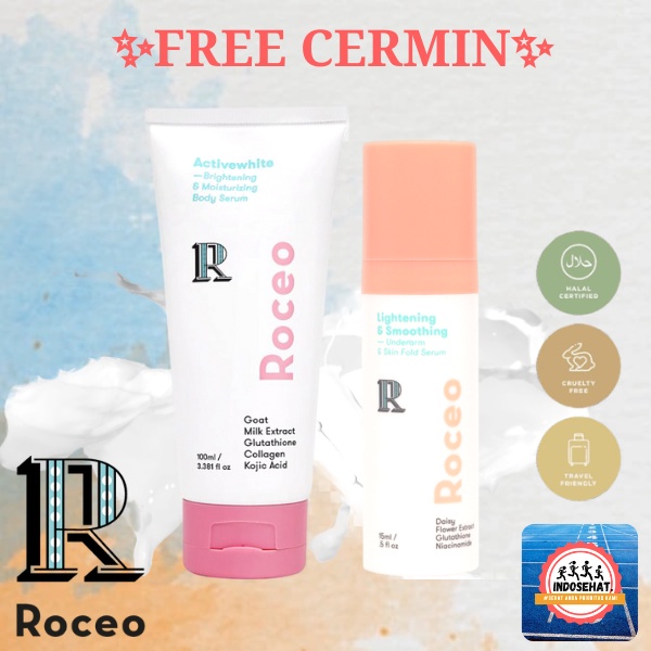 ROCEO Brightening Lightening And Smoothing Underarm Serum - Serum Krim Pemutih Pencerah Pelembab Lipatan Kulit