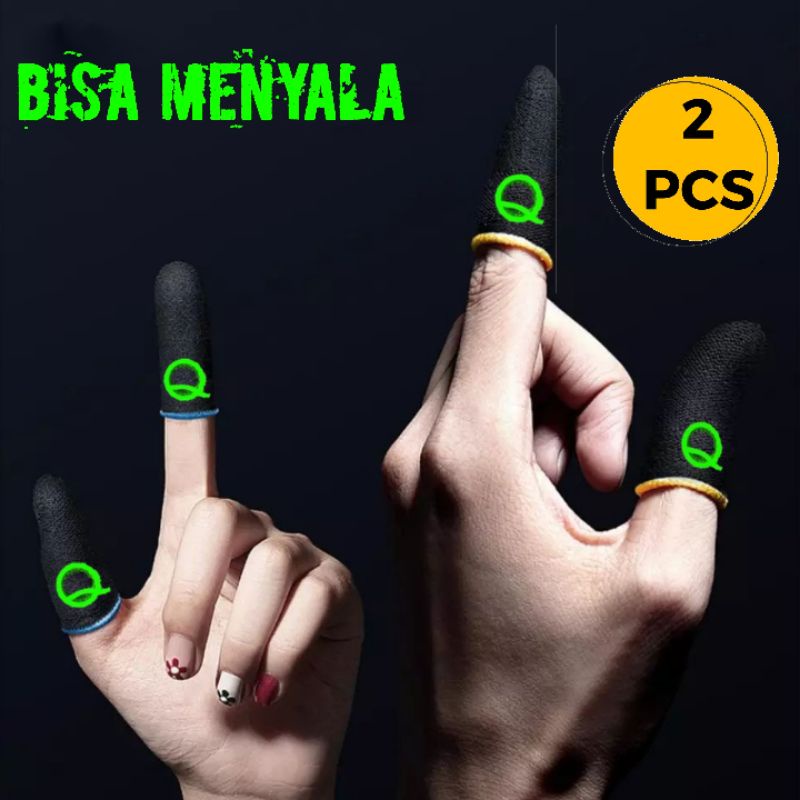 Sarung Gaming Game FF PUBG ML Jari Jempol Anti Basah Keringat Sensitif Premium