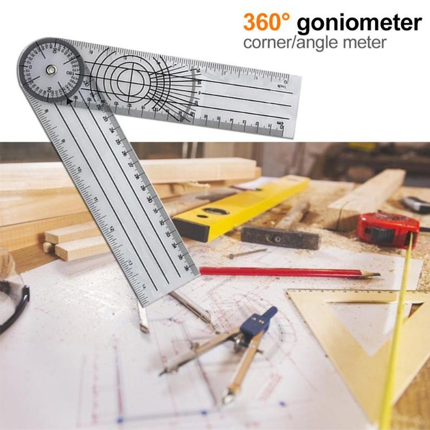 6pcs set Alat Ukur Goniometer Fisioterapi Penggaris Tulang Sendi Jari Spinal Sudut Medical Ruler