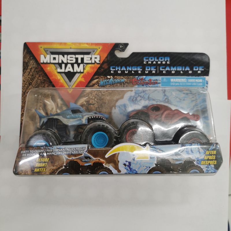 MONSTER JAM MEGALODON X OCTONDER DOUBLE 1:64 COLOR COLOUR CHANGE bisa berubah warna