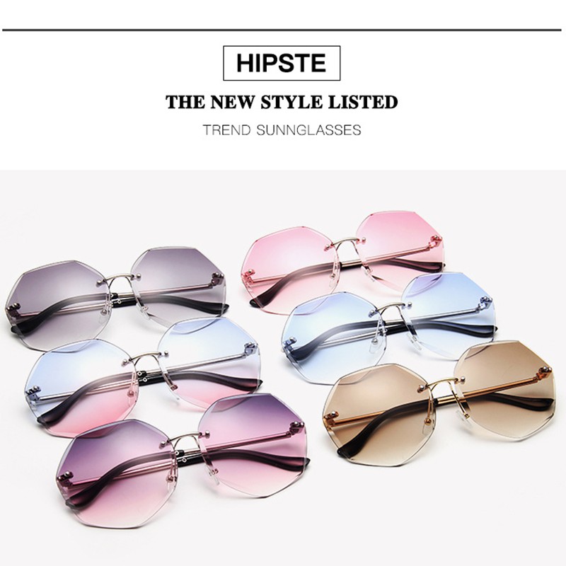 (YUZHU) Bayar di Tempat Korean Trendy Candy Color Bulat Kacamata Hitam Wanita/Pria Sunglasses