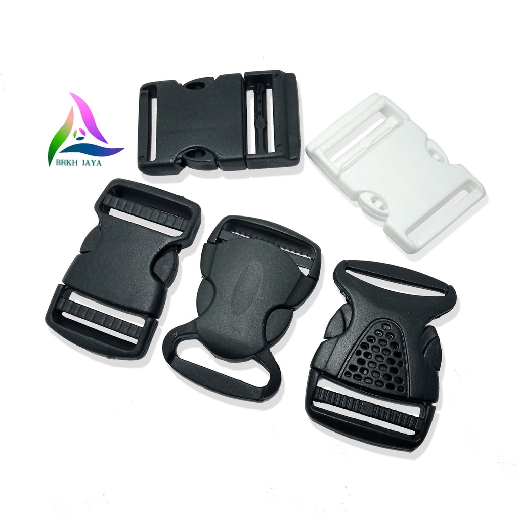 KUNCI SODOK TAS / SLOT TAS 3.8 CM PLASTIK BUCKLE PP