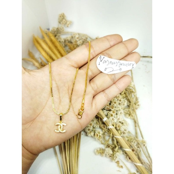 TOP 1 Kalung italy cnl prmt ( warna mirip emas 24k)