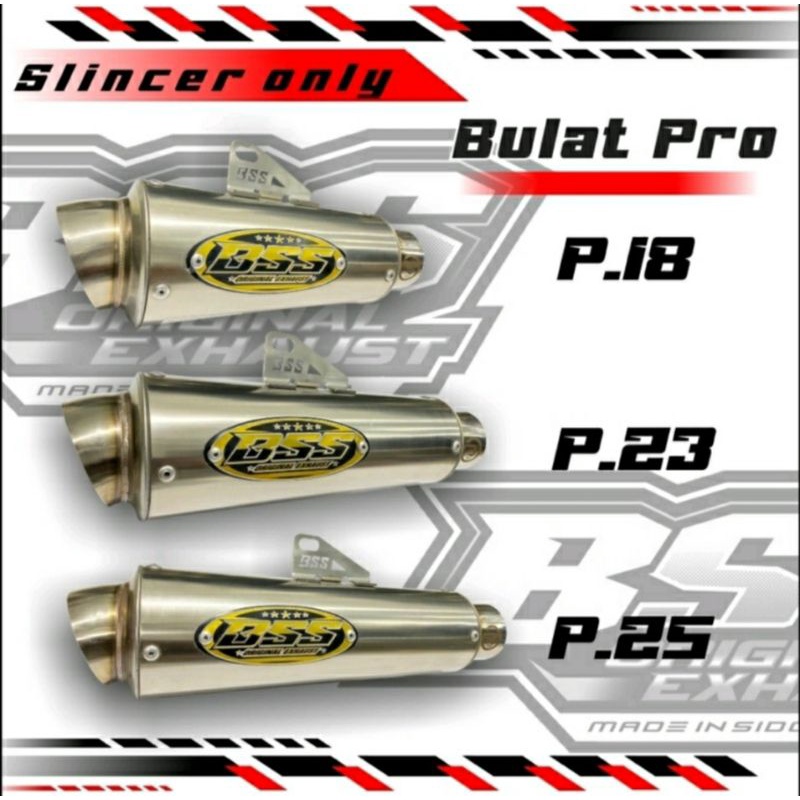 slincer bulat competisi pro original bss muffler