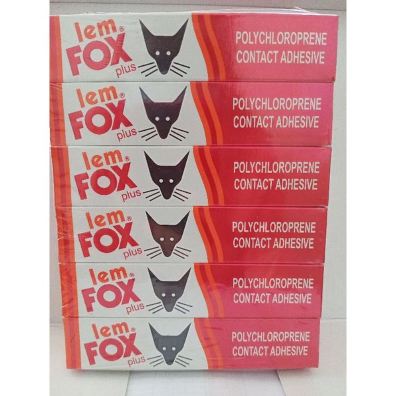 

Lem Fox Merah Tube Odol 20gr / Lem Kuning Kain Busa Vinyl Serbaguna