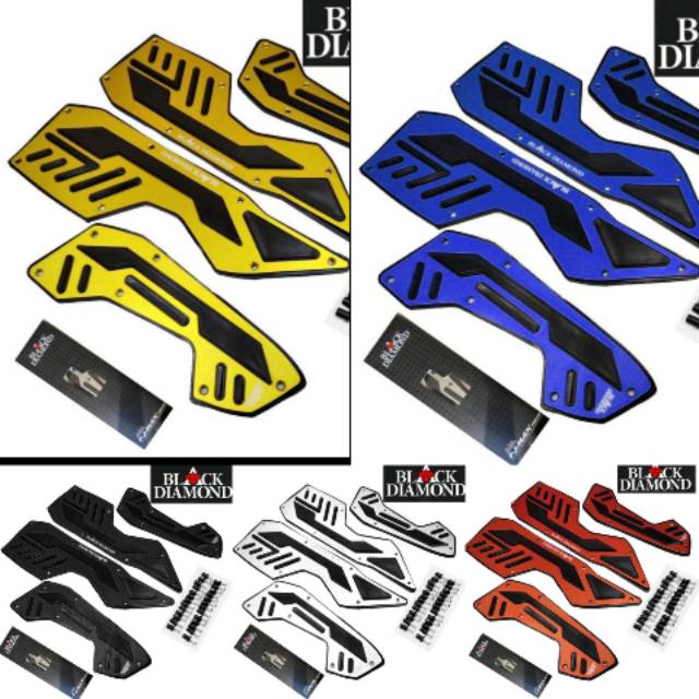 Karpet motor pijakan kaki yamaha nmax 2020 variasi nmax plat brodes black diamond