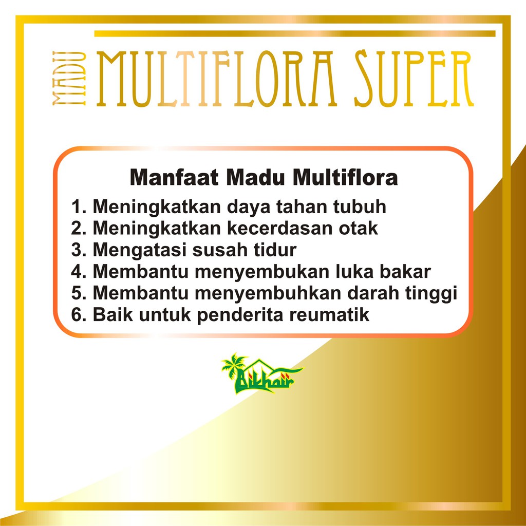 MADU MULTIFLORA /MADU MURNI /MADU ASLI