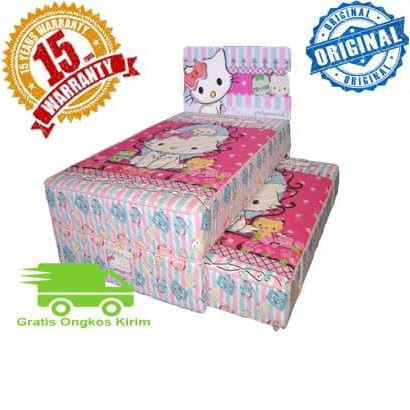 Best Seller PROMO 2IN1 KASUR SPRING BED BIGDREAM BY BIGLAND CHARMY KITTY 100x200 Stok Terbatas