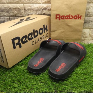  SANDAL  SLOP REEBOK  RED BLACK ORIGINAL MATRIAL 100 TIMBUL 