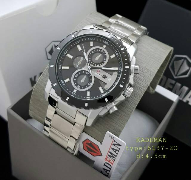 Jam pria Kademan 6137 original tahan air