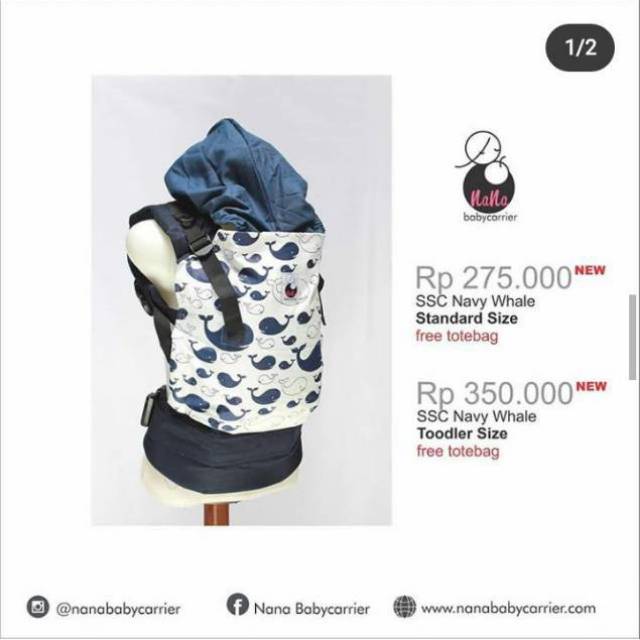 (New) Gendongan Bayi SSC Nana Baby Carrier Toddler