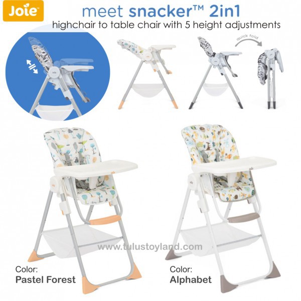 Joie meet Snacker 2 in 1 Highchair 2in1 baby high chair kursi makan anak bayi