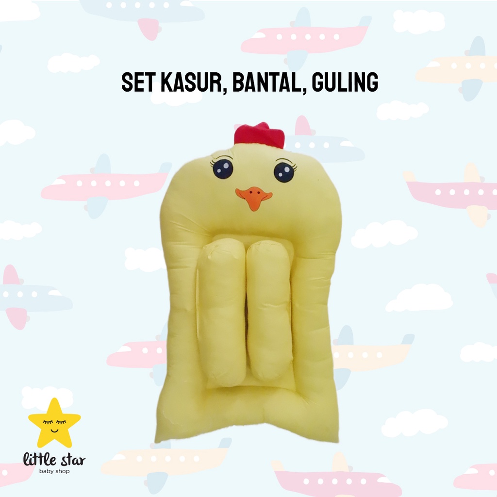 Vira Baby Set Kasur Guling Bantal Anak Bayi Karakter Cute