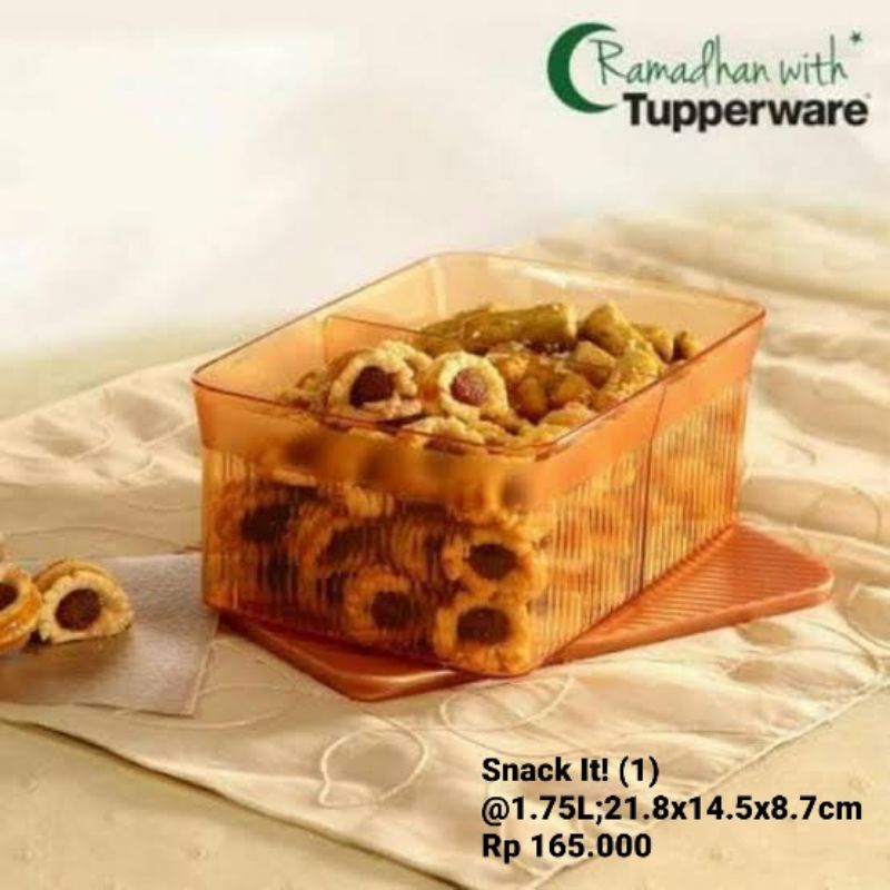 Snack it Gold Tupperware